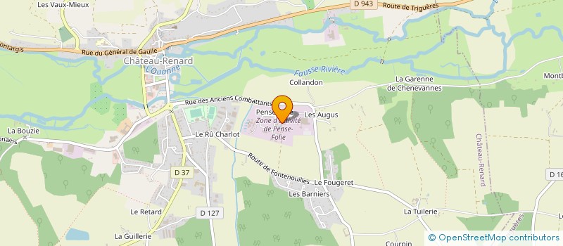 localisation de l'entreprise GATINAIS BIOGAZ SAS à CHATEAU-RENARD
