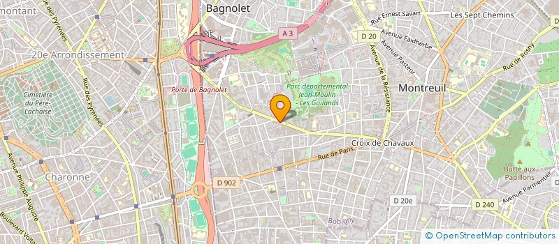localisation de l'entreprise GATINAIS CONSTRUCTION SARL à MONTREUIL