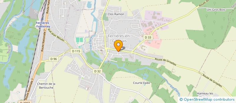 localisation de l'entreprise GATINAIS EMPLOI à FERRIERES-EN-GATINAIS