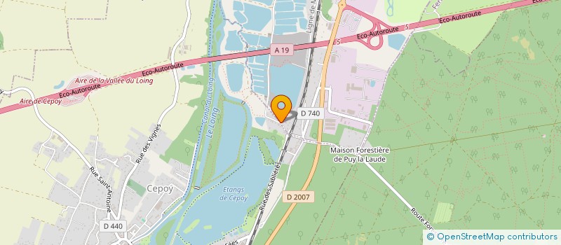 localisation de l'entreprise GATINAIS FLASH LEVAGE à FONTENAY-SUR-LOING