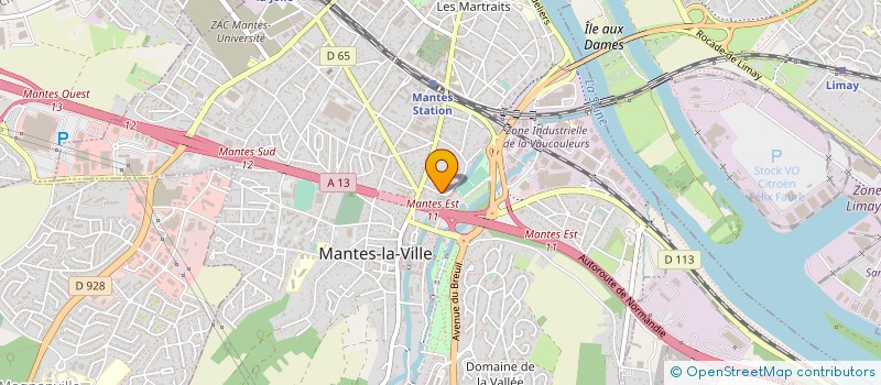 localisation de l'entreprise GATINE à MANTES-LA-VILLE