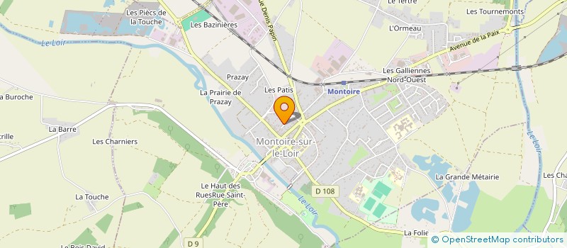 localisation de l'entreprise GATINE DE VILLEDIEU  VILLEDIEU-LE-CHATEAU