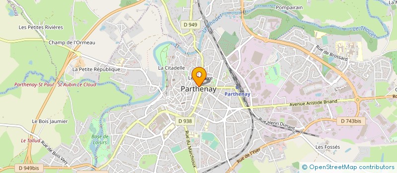 localisation de l'entreprise GATINE FM PRODUCTION à PARTHENAY