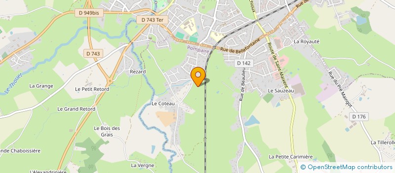 localisation de l'entreprise GATINE IMMO  POMPAIRE