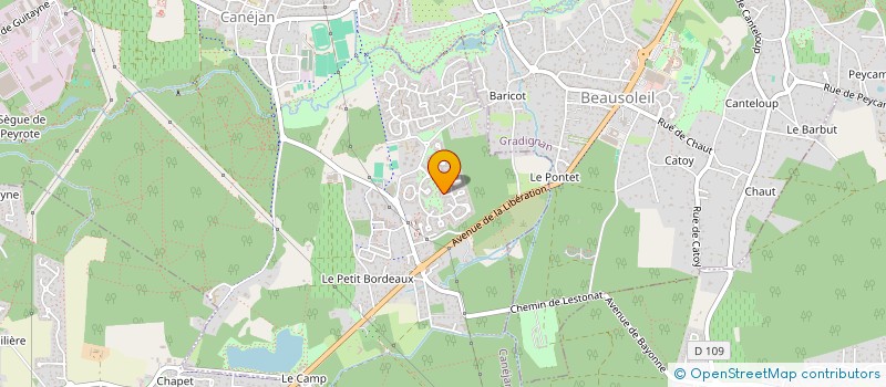 localisation de l'entreprise GATINEAU  CESTAS