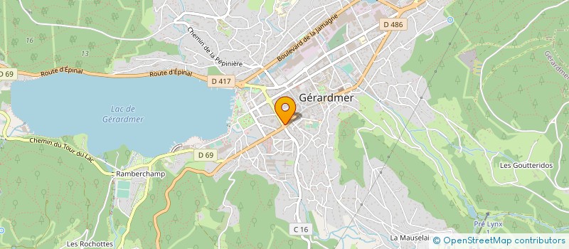 localisation de l'entreprise GATINEAU-PARIS à GERARDMER