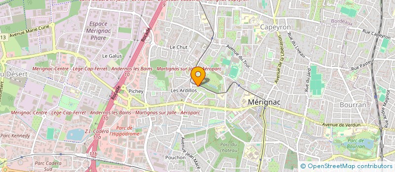 localisation de l'entreprise GATOR'S PROJECT  MERIGNAC