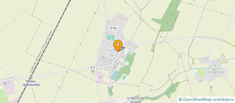 localisation de l'entreprise GATORAL à JUILLY