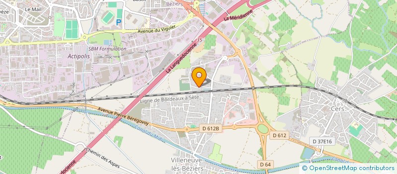 localisation de l'entreprise GATRANS à VILLENEUVE-LES-BEZIERS