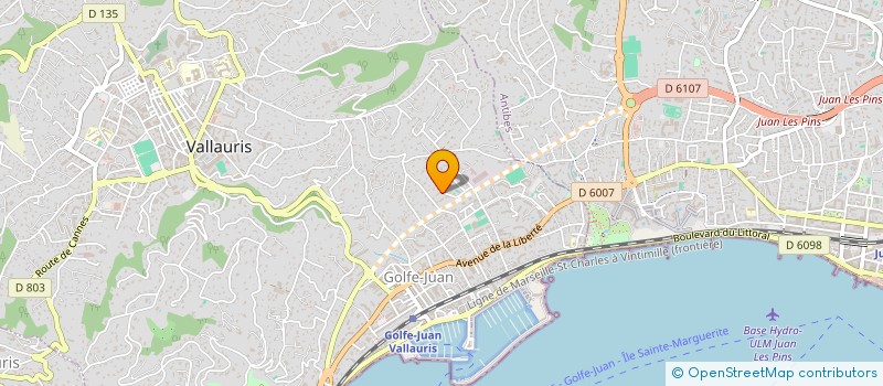 localisation de l'entreprise GATSBY  VALLAURIS