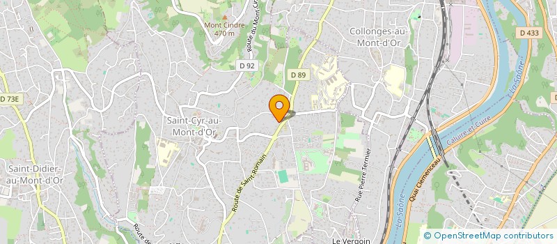 localisation de l'entreprise GATSBY HOLDING  SAINT-CYR-AU-MONT-D'OR