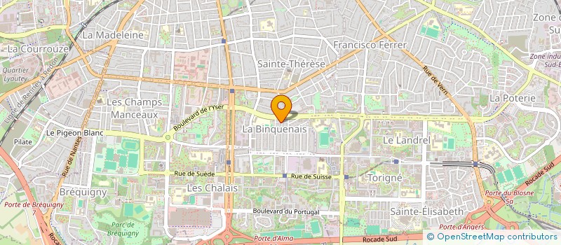 localisation de l'entreprise GATSBY LAVERIE à RENNES