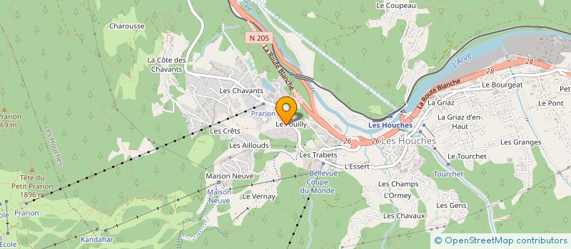 localisation de l'entreprise GATTA DESIGN  LES HOUCHES