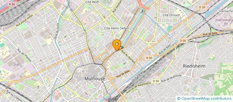 localisation de l'entreprise GATTACA SOFTWARE à MULHOUSE