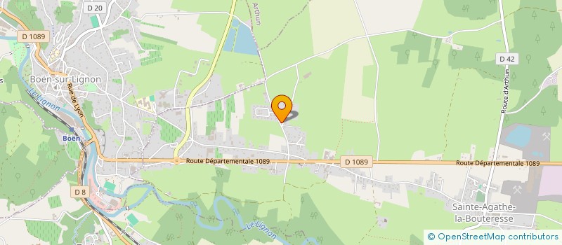 localisation de l'entreprise GATTE AUTO RECYCLAGE à BOEN-SUR-LIGNON