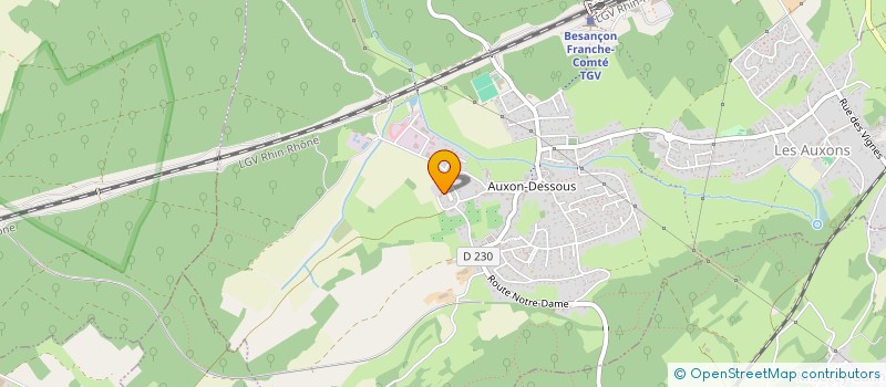 localisation de l'entreprise GATTILANO  LES AUXONS