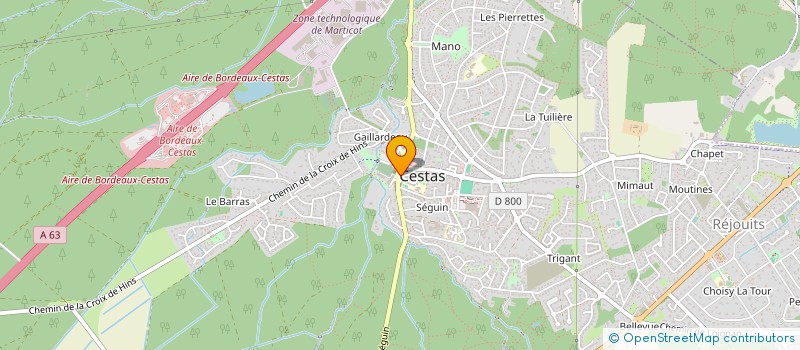 localisation de l'entreprise GATTINIS  LEOGNAN