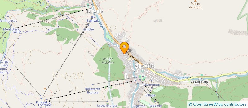 localisation de l'entreprise GATTO FIRINGA  VAL D'ISERE