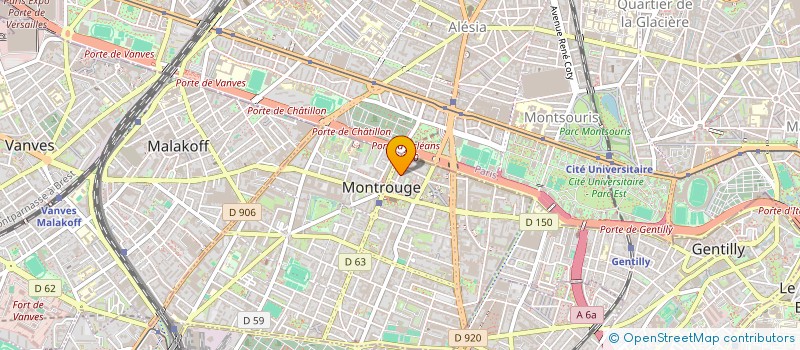 localisation de l'entreprise GATUMEL LEVEILLE NIZEROLLE  MONTROUGE