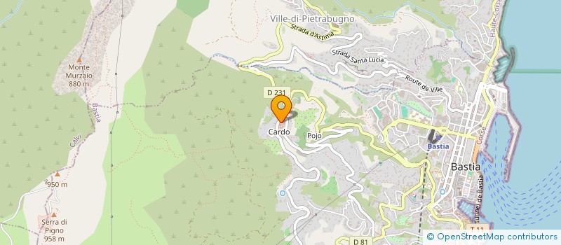 localisation de l'entreprise GAU.SIL.GIO à BASTIA