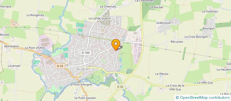 localisation de l'entreprise GAUBAEMAS  ACIGNE