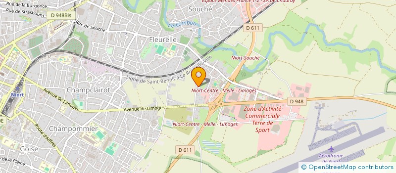 localisation de l'entreprise GAUBARD MONTSERRAT à NIORT