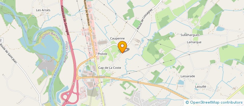 localisation de l'entreprise GAUBERT  AIRE-SUR-L'ADOUR