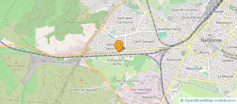 localisation de l'entreprise GAUBERT FRERES  NARBONNE