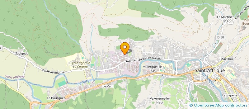 localisation de l'entreprise GAUBERT - MILHAU  SAINT-AFFRIQUE