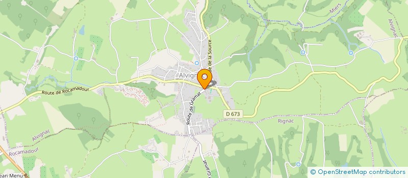 localisation de l'entreprise GAUBERT RESTAURATION  ALVIGNAC