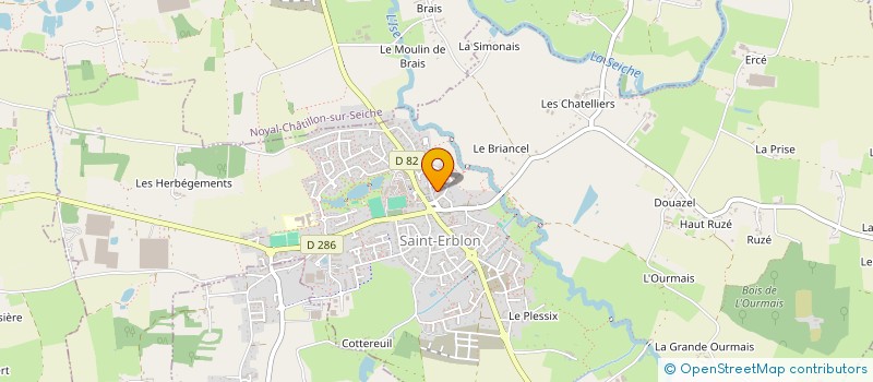 localisation de l'entreprise GAUBERT SARL  SAINT-ERBLON