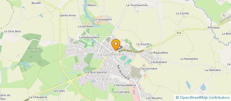 localisation de l'entreprise GAUBRE'TRAIL  LA GAUBRETIERE