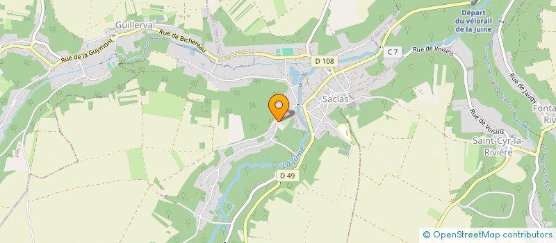 localisation de l'entreprise GAUCHER PERE ET FILS  SACLAS