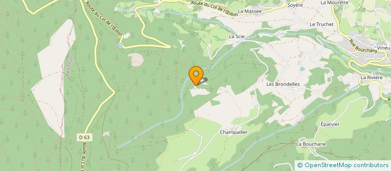 localisation de l'entreprise GAUCLERE  PELUSSIN