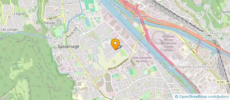 localisation de l'entreprise GAUD SPORTS INTERNATIONAL  SASSENAGE