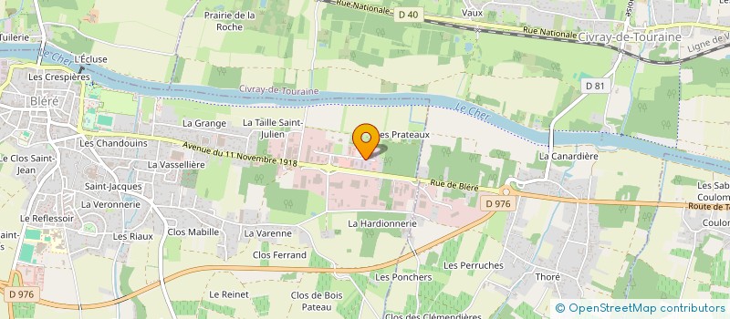 localisation de l'entreprise GAUDARD COUVERTURE SARL à BLERE