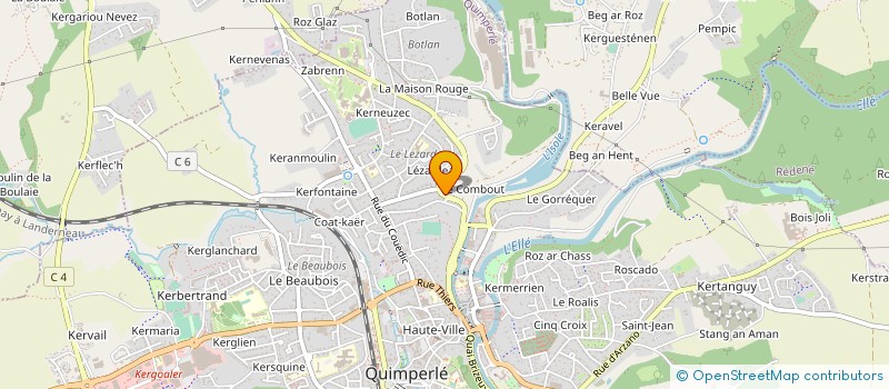 localisation de l'entreprise GAUDART à QUIMPERLE