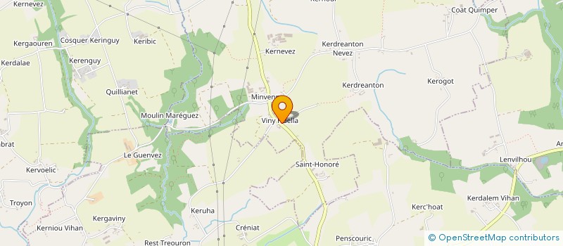 localisation de l'entreprise GAUDE MATTHIEU TP  PLOGASTEL-SAINT-GERMAIN