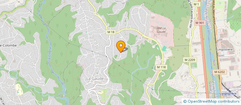 localisation de l'entreprise GAUDEAMUS, LA GAUDE S'AMUSE  LA GAUDE