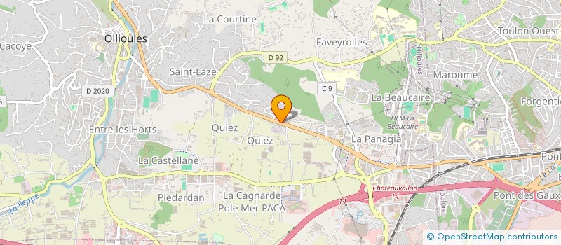 localisation de l'entreprise GAUDEFROY CONSULT à OLLIOULES
