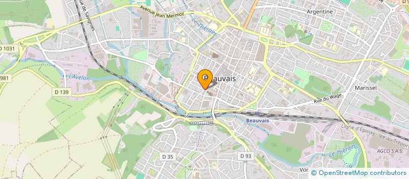 localisation de l'entreprise GAUDEFROY THIERRY  BEAUVAIS