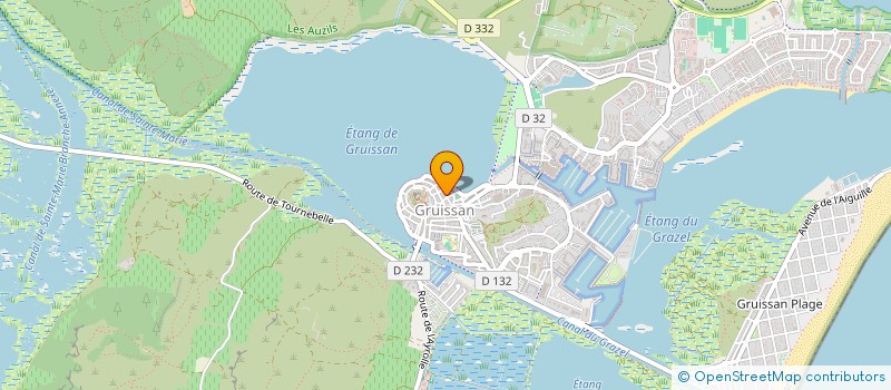 localisation de l'entreprise GAUDEIX  GRUISSAN