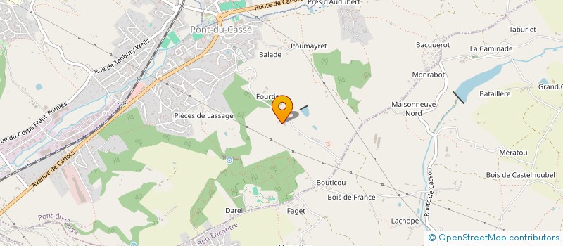 localisation de l'entreprise GAUDEL-BONNEFOUS  PONT-DU-CASSE