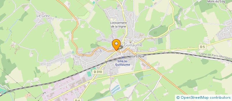 localisation de l'entreprise GAUDEMER à SILLE-LE-GUILLAUME