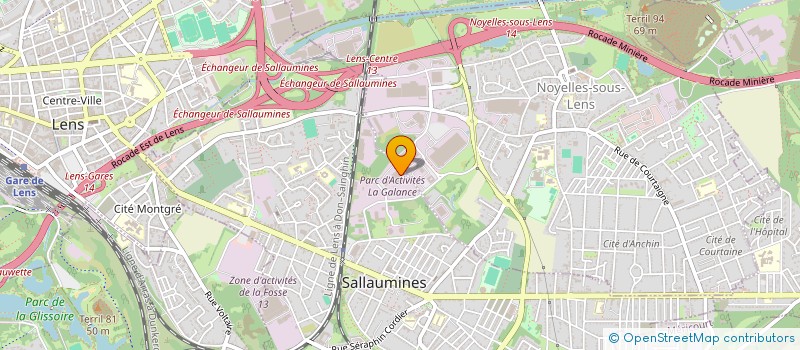 localisation de l'entreprise GAUDET AUTOMOBILES  SALLAUMINES