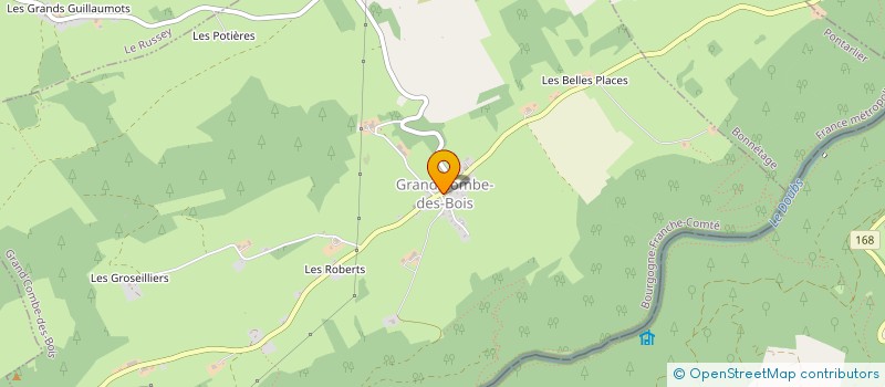 localisation de l'entreprise GAUDEVAUX  GRAND'COMBE-DES-BOIS