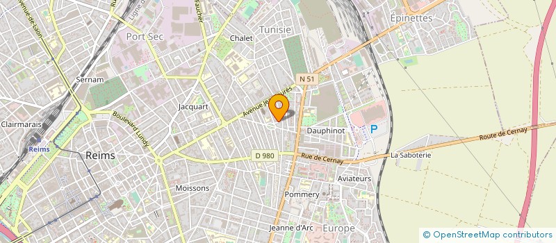 localisation de l'entreprise GAUDI  REIMS