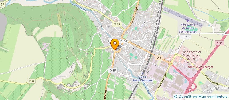 localisation de l'entreprise GAUDILLOT à NUITS-SAINT-GEORGES