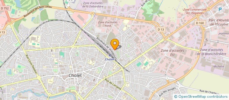 localisation de l'entreprise GAUDIMAUX à CHOLET