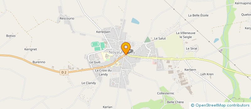 localisation de l'entreprise GAUDIN  NOYAL-PONTIVY